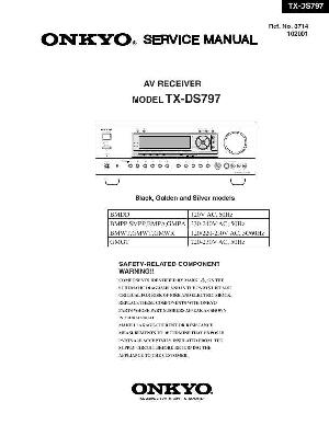 Сервисная инструкция Onkyo TX-DS797 ― Manual-Shop.ru