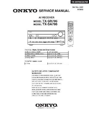 Сервисная инструкция Onkyo TX-SA706, TX-SR706 ― Manual-Shop.ru