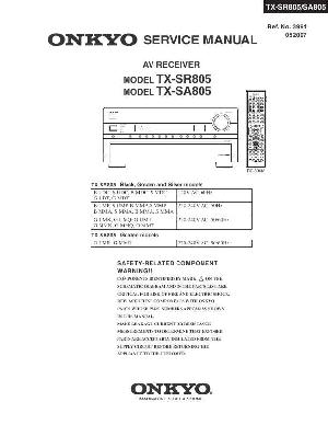 Сервисная инструкция Onkyo TX-SA805, TX-SR805 ― Manual-Shop.ru