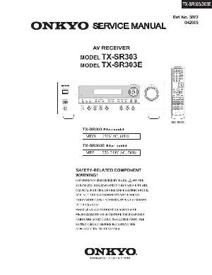 Сервисная инструкция Onkyo TX-SR303, TX-SR303E ― Manual-Shop.ru