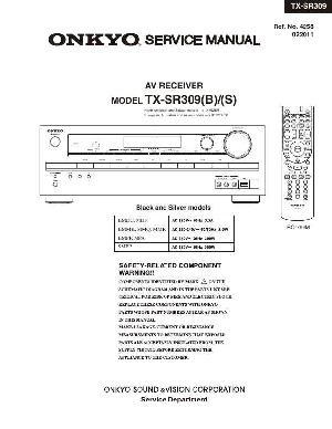 Сервисная инструкция Onkyo TX-SR309 ― Manual-Shop.ru