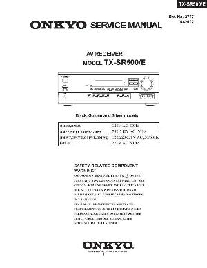 Сервисная инструкция Onkyo TX-SR500E ― Manual-Shop.ru