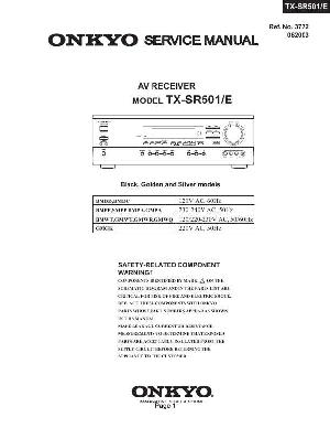 Сервисная инструкция Onkyo TX-SR501E ― Manual-Shop.ru