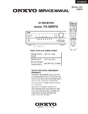 Сервисная инструкция Onkyo TX-SR578 ― Manual-Shop.ru