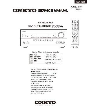 Сервисная инструкция Onkyo TX-SR608  ― Manual-Shop.ru