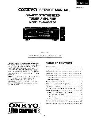 Сервисная инструкция Onkyo TX-SV303PRO ― Manual-Shop.ru
