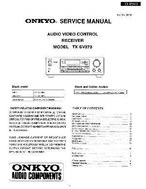 Сервисная инструкция Onkyo TX-SV373 ― Manual-Shop.ru