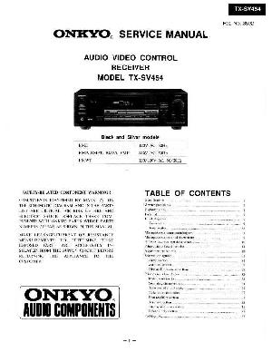 Сервисная инструкция Onkyo TX-SV454 ― Manual-Shop.ru