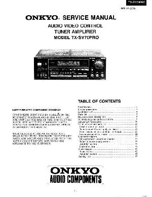 Service manual Onkyo TX-SV70PRO ― Manual-Shop.ru