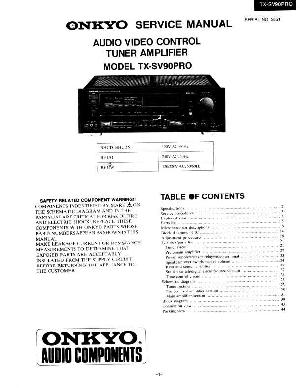 Сервисная инструкция Onkyo TX-SV90PRO ― Manual-Shop.ru