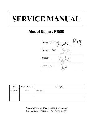 Service manual Optoma PI500 ― Manual-Shop.ru
