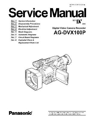 Сервисная инструкция Panasonic AG-DVX100P ― Manual-Shop.ru