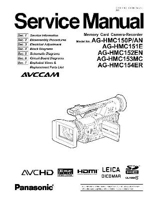 Сервисная инструкция Panasonic AG-HMC150P, AG-HMC151E, AG-HMC152EN, AG-HMC153MC, AG-HMC154ER ― Manual-Shop.ru