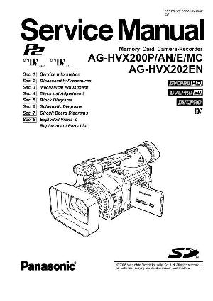 Service manual Panasonic AG-HVX200P, AG-HVX202EN ― Manual-Shop.ru
