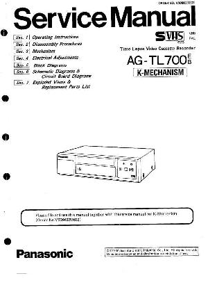 Сервисная инструкция Panasonic AG-TL700E, B ― Manual-Shop.ru