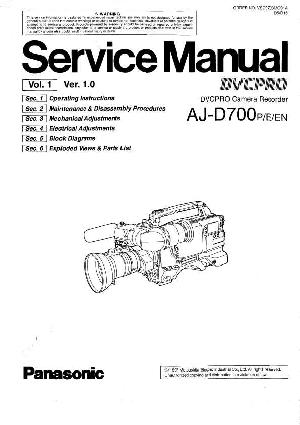 Сервисная инструкция Panasonic AJ-D700E, EN, P, VOL.1 ― Manual-Shop.ru