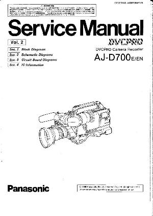 Service manual Panasonic AJ-D700E, EN, VOL.2 ― Manual-Shop.ru