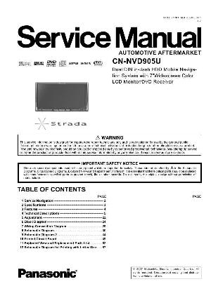 Service manual Panasonic CN-NVD905U ― Manual-Shop.ru