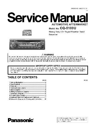 Service manual Panasonic CQ-5100U ― Manual-Shop.ru