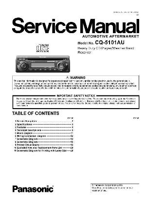 Сервисная инструкция Panasonic CQ-5101AU ― Manual-Shop.ru