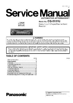 Сервисная инструкция Panasonic CQ-5101U ― Manual-Shop.ru