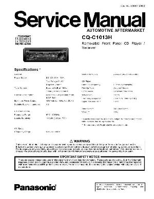 Service manual Panasonic CQ-C1013H ― Manual-Shop.ru