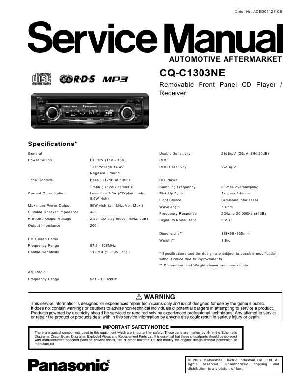 Service manual Panasonic CQ-C1303NE ― Manual-Shop.ru