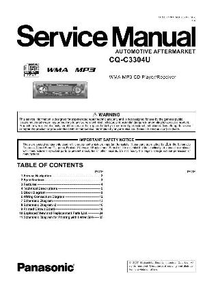 Service manual Panasonic CQ-C3304U ― Manual-Shop.ru