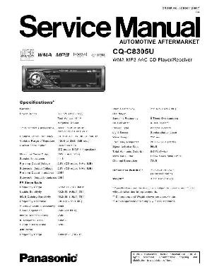Service manual Panasonic CQ-C8305U ― Manual-Shop.ru