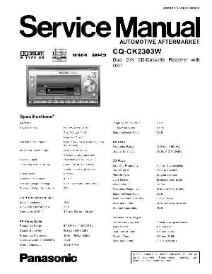 Service manual Panasonic CQ-CK2303W ― Manual-Shop.ru