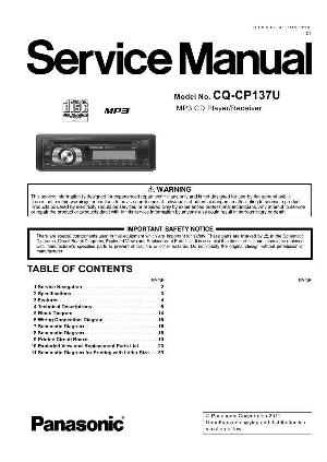 Service manual Panasonic CQ-CP137U ― Manual-Shop.ru
