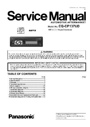 Сервисная инструкция Panasonic CQ-CP137UD ― Manual-Shop.ru