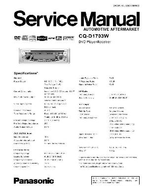 Service manual Panasonic CQ-D1703W ― Manual-Shop.ru