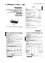 Service manual Panasonic CQ-DF200U, CQ-DF600U, CQ-DFX150U, CQ-DFX400U