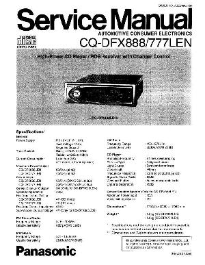 Service manual Panasonic CQ-DFX777LEN ― Manual-Shop.ru