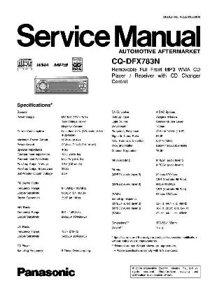 Service manual Panasonic CQ-DFX783N ― Manual-Shop.ru