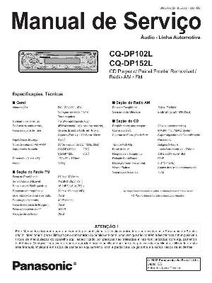 Сервисная инструкция Panasonic CQ-DP102L, CQ-DP152L ― Manual-Shop.ru