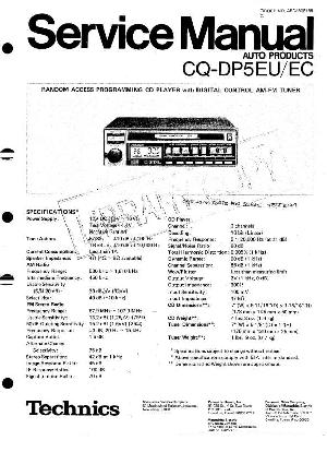 Сервисная инструкция Panasonic CQ-DP5EU ― Manual-Shop.ru