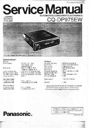 Сервисная инструкция Panasonic CQ-DP975EW ― Manual-Shop.ru