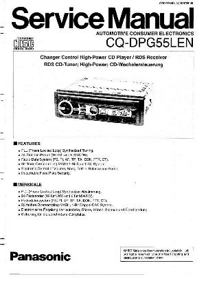 Сервисная инструкция Panasonic CQ-DPG55LEN ― Manual-Shop.ru