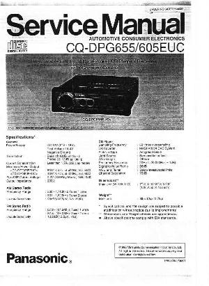 Сервисная инструкция Panasonic CQ-DPG605EUC, CQ-DPG655 ― Manual-Shop.ru