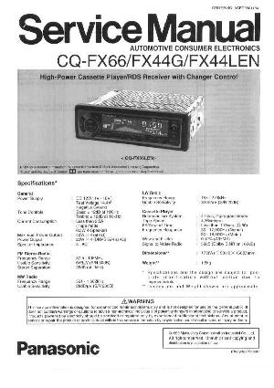 Сервисная инструкция Panasonic CQ-FX44G, CQ-FX44LEN, CQ-FX66 ― Manual-Shop.ru