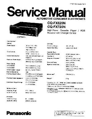 Service manual Panasonic CQ-FX720N, CQ-FX820N ― Manual-Shop.ru