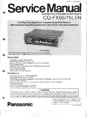 Сервисная инструкция Panasonic CQ-FX75LEN, CQ-FX95 ― Manual-Shop.ru