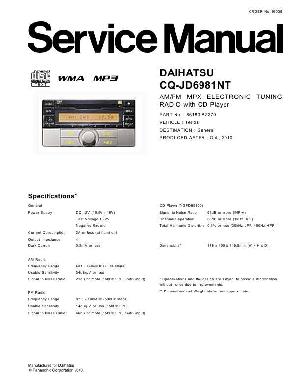 Сервисная инструкция Panasonic CQ-JD6981NT ― Manual-Shop.ru