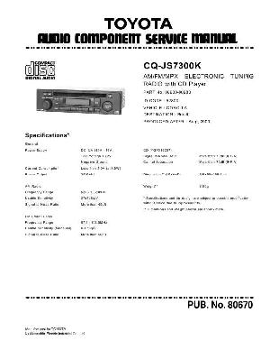 Service manual Panasonic CQ-JS7300K (TOYOTA) ― Manual-Shop.ru