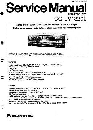 Сервисная инструкция Panasonic CQ-LV1320L ― Manual-Shop.ru