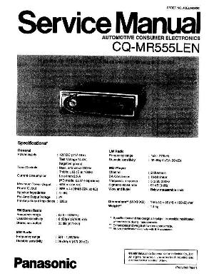 Сервисная инструкция Panasonic CQ-MR555LEN ― Manual-Shop.ru