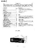 Service manual Panasonic CQ-R113GLEN, CQ-R115LEN