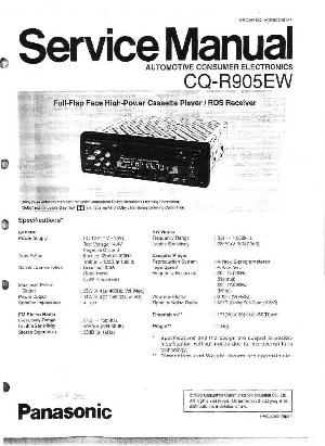 Сервисная инструкция Panasonic CQ-R905EW ― Manual-Shop.ru